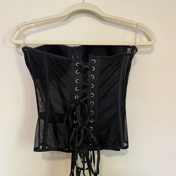Black sheer corset - Picture 4 of 4